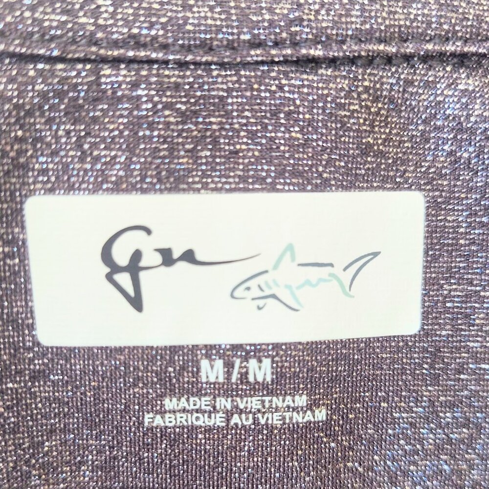 Greg Norman Womens Med 1/4 Zip Long Sleeve Pullover Golf Shirt Silver Metallic - Picture 7 of 8